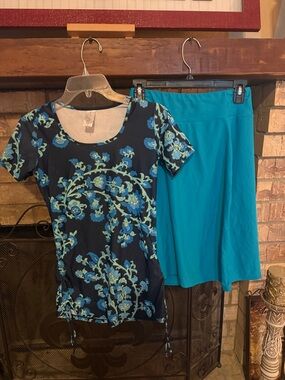 A-Line Skirt in Teal - Women's Classic Solid Skirt